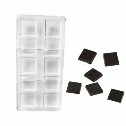  Polikarbonát Bonbon Csokoládé Forma-Csíkos csoki