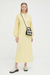 By Malene Birger pamut ruha sárga, maxi, oversize - sárga 34