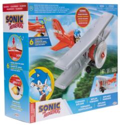 Sonic Set de joaca Nintendo Sonic cu avion cu lumini si sunete, figurina Sonic inclusa (BK6680) Figurina