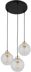 TK Lighting Lustra Negru Auriu 3xE27 DEVON 4586TK (4586TK)