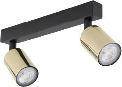 TK Lighting Plafoniera/ Aplica perete Negru Auriu 2xGU10 TOP 5967TK (5967TK)