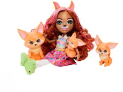 Mattel Enchantimals Filigree Fox Family, Doll (HNT60) - pcone Papusa