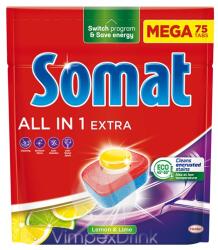 Somat All in One Extra Lemon & Lime mosogatógép tabletta 75 db