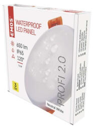 EMOS ZV1122 LED panel VIXXO beépíthető 7.5WW 650lm IP65 term. fehér