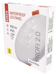 EMOS ZV1132 LED panel VIXXO beépíthető 10W 900lm IP65 természetes fehér