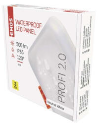 EMOS ZV2112 LED panel VIXXO beépíthető 6W 500lm IP65 term. fehér