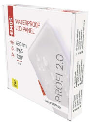 EMOS ZV2122 LED panel VIXXO beépíthető 7, 5W 650lm IP65 term. fehér
