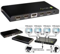 TECHLY HDMI splitter, 1 in 4 out, 30 méter, 4K Ultra HD (TECHLY_IDATA_HDMI-4K4) (TECHLY_IDATA_HDMI-4K4)