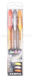 Zebra Doodlerz Glitter 3pcs set zselés toll (ZEBRA_80775) (ZEBRA_80775)