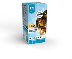 DekorTrend Crystalline toldható LED fényfüzér 4, 0m 50 db MELEG FEHÉR LED-del, fekete kábellel (KAT 054)