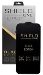 Tokgalaxis Üvegfólia iPhone 12 Pro kompatibilis- ShieldOne Black Edition kijelzővédő üvegfólia, fekete plasztik kerettel (TG-MC15745-2)