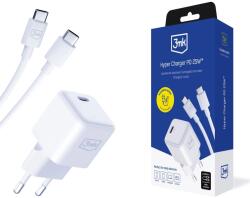 3mk Protection 3mk Hyper Charger PD 25W+USB C-kábel C-C Fehér