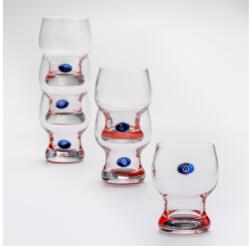 Výrobce po 1 ks Készlet 6x üveg Katka 170 ml piros átlátszó (KK00671)