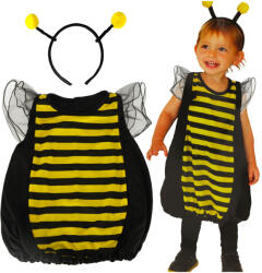 Inlea4Fun Méhecske jelmez méret S 100-110 cm (IA-KX3345)
