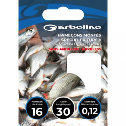 Garbolino Special Silvers Hook to Nylon 0, 10mm 30cm 18 Lapkás Szakáll Nélküli Monofil Előkötött Horog 10db (GOMAL0745-L10H18)