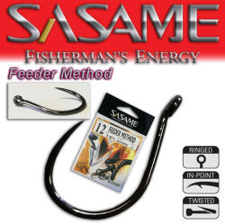 SASAME Feeder Method szakáll nélküli horog - Black Nickel - 10
