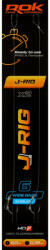  ROK J-RIG Wide Gape Barbless - 2db/csomag - előkötött szakáll nélküli horog - 6 - 0, 35mm