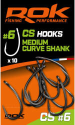  ROK - MEDIUM CURVE SHANK - teflon horog - 6-os