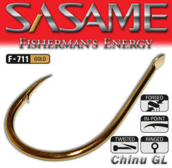 SASAME Chinu lapkás pontyozó horog - Gold - 1