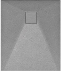 Welland kőhatású zuhanytálca szifonnal 80 x 90 cm - szürke (GT-9080SS) - miniwebshop