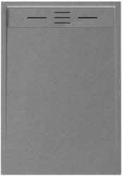 Welland kőhatású zuhanytálca szifonnal 80 x 110 cm - szürke (GT-11080LS) - miniwebshop