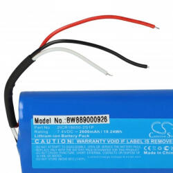 utángyártott Gimbal Stabiliser DJI 2ICR18650-2S1P - 2600 mAh 7.4 V Li-Ion - Utángyártott akku (889000926)