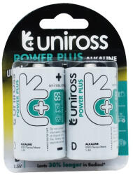Elem góliát LR20D tartós alkáli 2 db/csomag, Uniross - tobuy