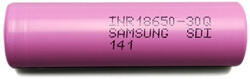 Samsung INR18650 30Q 3, 7V 3000mAh 15A ipari nagyáramú Li-ion akkumulátor (Samsung-INR-18650-30Q)