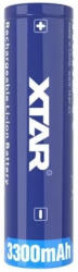 XTAR 18650 3, 6V 3300mAh 10A védelemmel ellátott Li-ion akkumulátor (XTAR-18650-3300mAh)