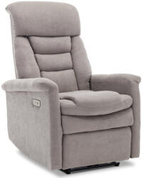 Artium TV és relaxációs fotel elektromos vezérléssel, ezüst szövetkárpitozással. Raktárról (r-TV-925_SIL2)