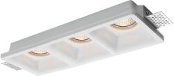 V-TAC beépíthető 3xGU10 LED gipsz spotlámpa keret, hármas keret - SKU 6764 (6764)