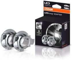 OSRAM Set 2 adaptoare H7 Osram LED 64210DA01 pentru BMW, Mercedes, Skoda, Opel, VW (64210DA01-1-2HFB)