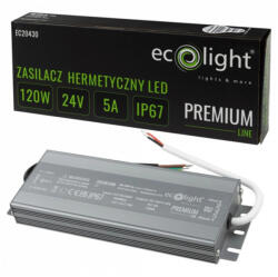 ECOLight LED tápegység Hermetic IP67 120W 24V Premium Ecolight (ECOZAS0715)