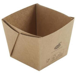 DUNI DUPLIKÁCIÓ Duni 188113 ecoecho cube mini doboz, barna, PLA, 75x75x60mm, 250ml