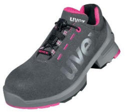 uvex 85628 uvex 1 ladies S2 SRC női félcipő, szürke/pink, 11 széles 43