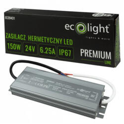 ECOLight LED tápegység Hermetic IP67 150W 24V Premium Ecolight (ECOZAS0720)