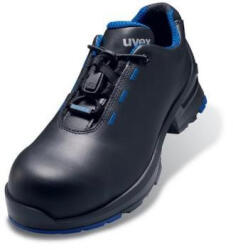 uvex 85522 S3 PU fekete bőr félcipő, kompozit kapli/talp, 11 szélesség 46