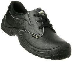 SAFETYJOG SJ SAFETYRUN S1P SRC fekete bőr félcipő, acél kapli és talplemez 44