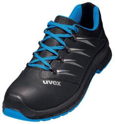 uvex 69343 uvex 2 S3 SRC Trend bőr félcipő, fekete, acél kapli, 12 széles 50