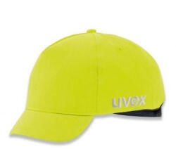 UVEX 9794481 u-cap Hi-Vis beütődés elleni baseball sapka, rövid silddel, sárga