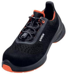 uvex 68468 uvex 1 G2 perforált félcipő S1 SRC, fekete/narancs, 11 széles 44
