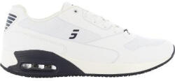SAFETYJOG Oxypas JUSTIN O1 ESD sötétkék bőr és gyöngyvászon félcipő 43