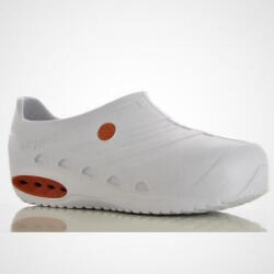 SAFETYJOG Oxypas OXYSAFE PB ESD fehér műanyag klumpa, kompozit kapli, kivehető talpb. 37/38