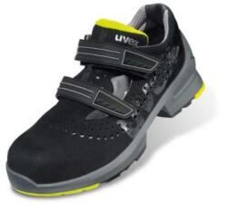 uvex 85427 uvex 1 S1 SRC munkavédelmi szandál, fekete/lime, 10 széles 39