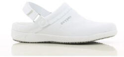 SAFETYJOG Oxypas REMY OB ESD fehér bőr klumpa állítható tépőzáras sarokpánttal 40