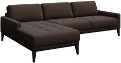 MESONICA Barna szövet sarokkanapé MESONICA Musso Tufted I, bal, 248 cm (MESONICA-MUSSO-16B-4L)