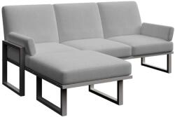 Mesonica Szürke sarokkanapé MESONICA Soledo antracit talppal 205 cm, bal/jobb (MESONICA-SOLEDO-194B-4LR)