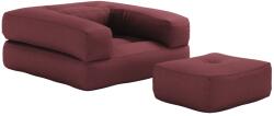 Karup Design Bordópiros kanapészék Karup Design Kocka lábtartóval (815710090190)