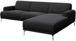 MESONICA Sötétszürke szövet sarokkanapé MESONICA Puzo I, jobbra, 240 cm (MESONICA-PUZO-11A-4R)