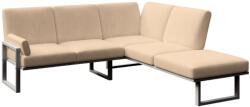 Mesonica Világosbarna sarokkanapé MESONICA Soledo antracit talppal 216 cm, bal/jobb (MESONICA-SOLEDO-190B-5LR)